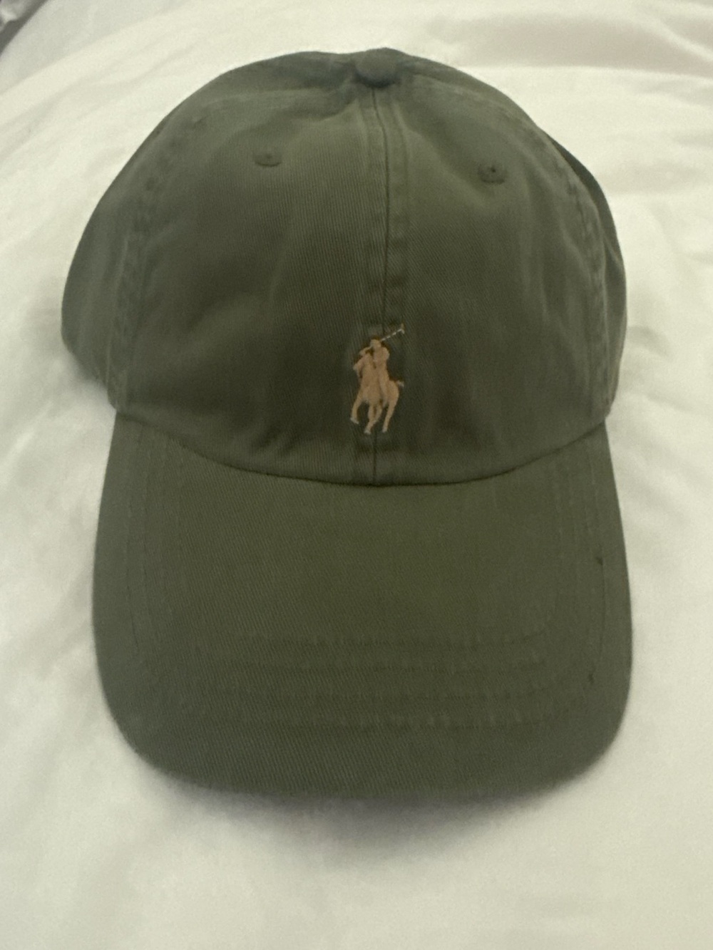 Polo Ralph Lauren Olive Green Baseball Cap with Pony Logo